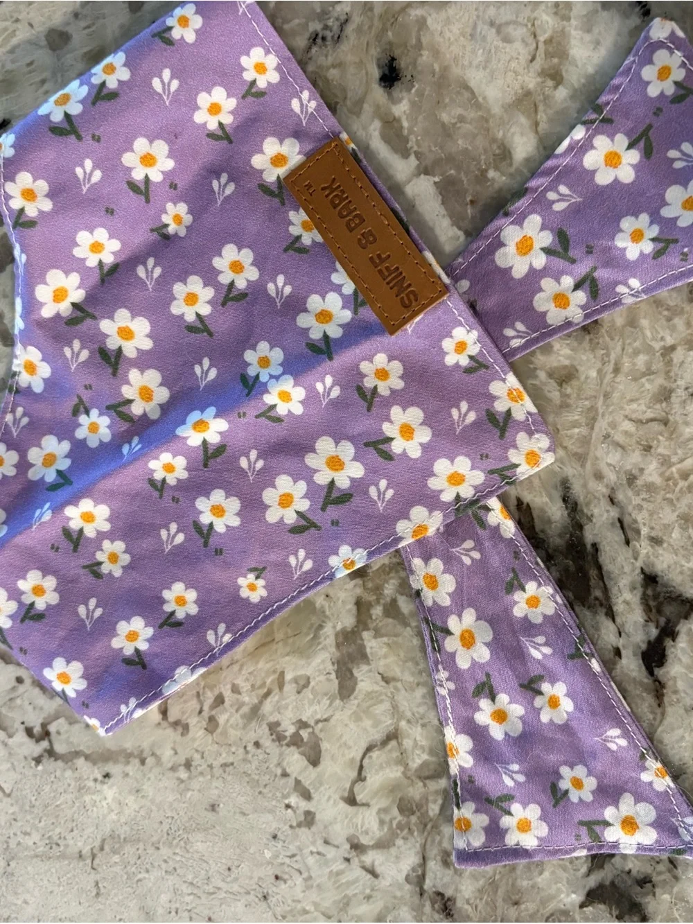 Purple Floral Sniff and Bark Bandana